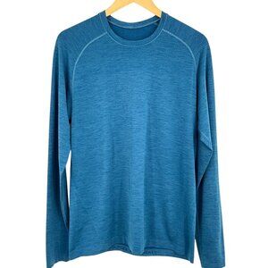 Lululemon Metal Vent Tech Long Sleeve Shirt Poseidon Amalfi Blue Size M Athletic